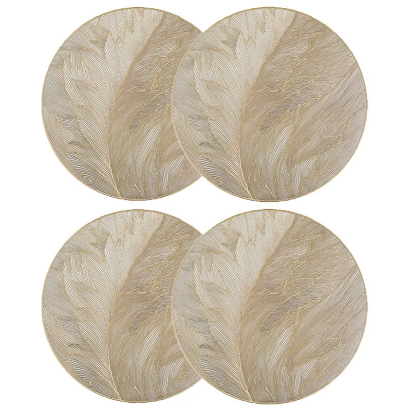 Lumierre Placemat Elegância em Sousplat Dourado