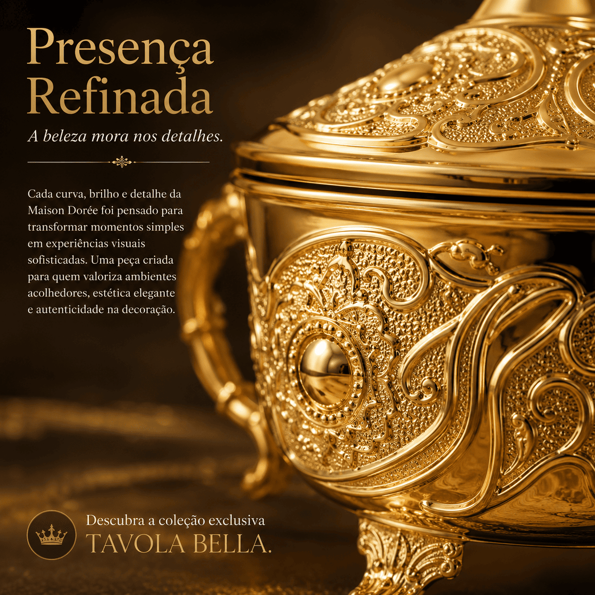 Maison Dorée™ | Elegância Clássica Para Mesas Memoráveis