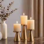Conjunto Castiçal Nórdico 3 pçs | Bellavela