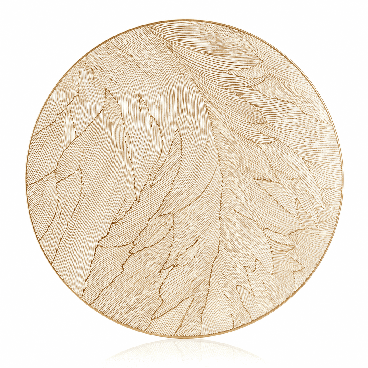 Lumierre Placemat Elegância em Sousplat Dourado
