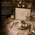 Lumierre Placemat Elegância em Sousplat Dourado
