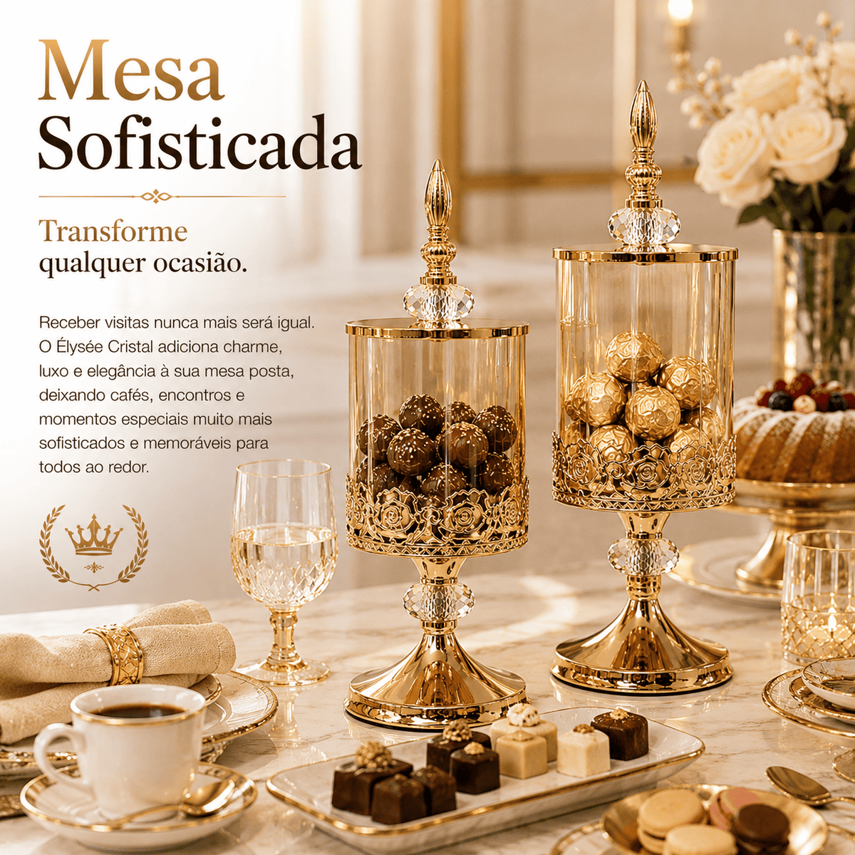Élysée Cristal™ | Decoração Luxuosa Digna de Revista