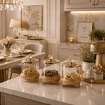 Pote de Vidro Luxuoso Estilo Europeu para Doces | Pote de Armazenamento Sofisticado |Lumière D'or