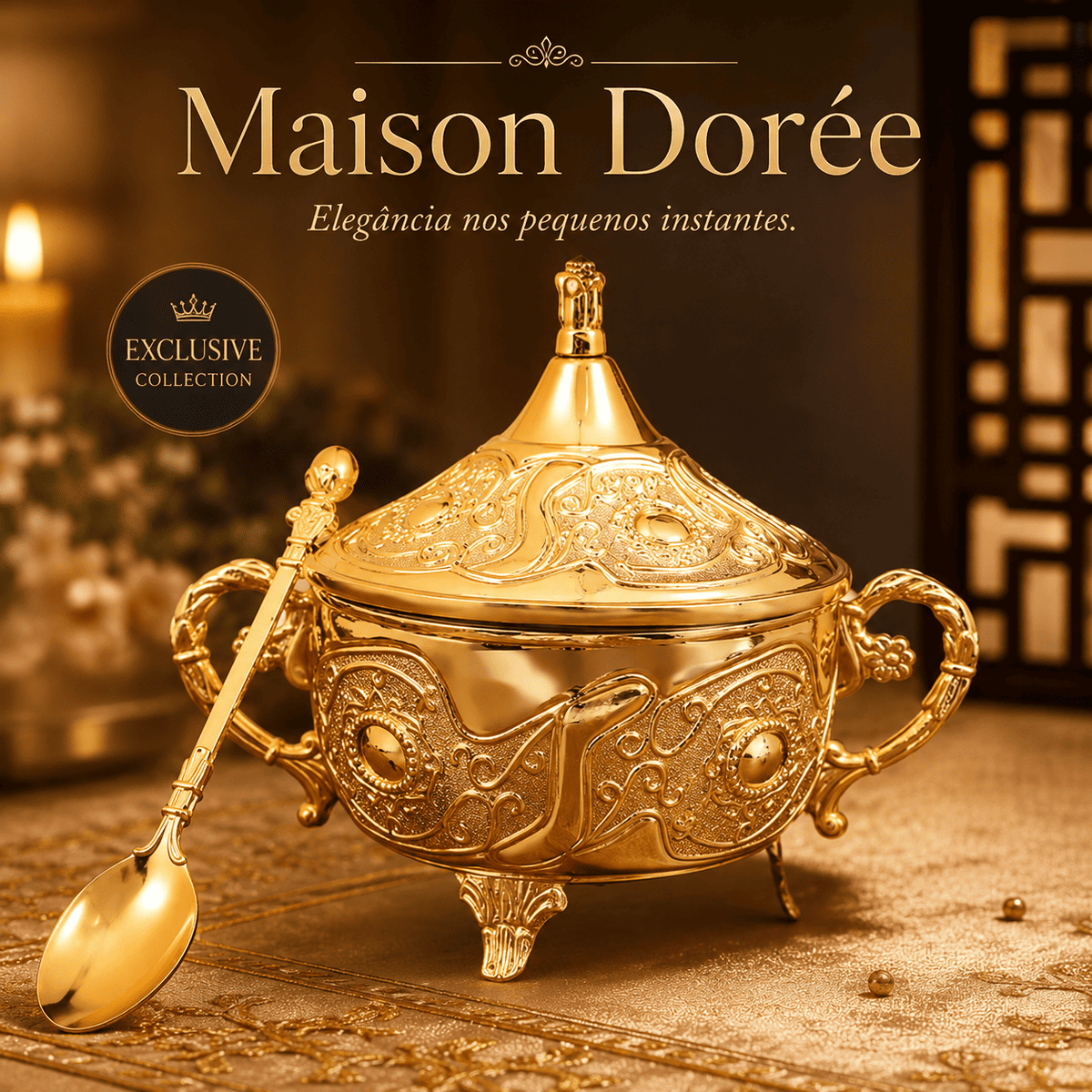 Maison Dorée™ | Elegância Clássica Para Mesas Memoráveis