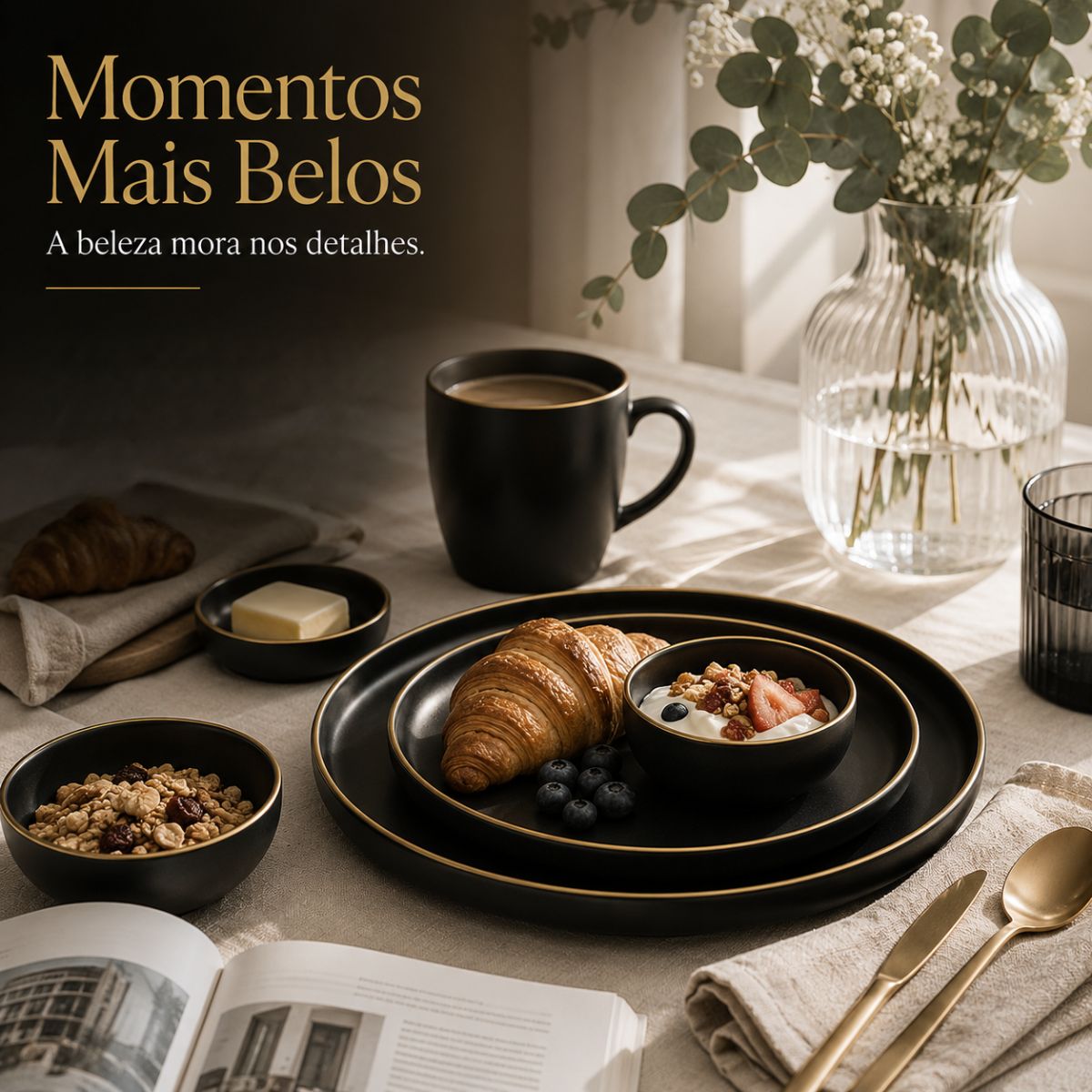Monarch Noir™ — A arte de transformar refeições em experiências memoráveis.